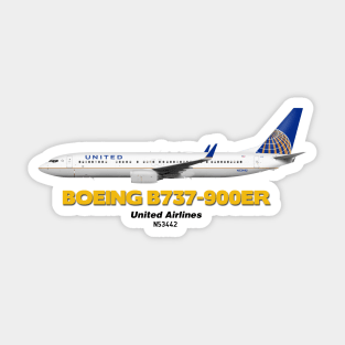 Boeing B737-900ER - United Airlines Sticker